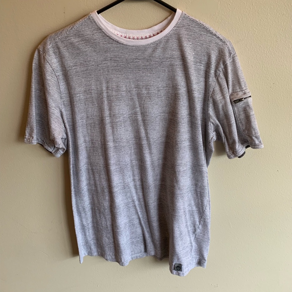 White Striped Tee